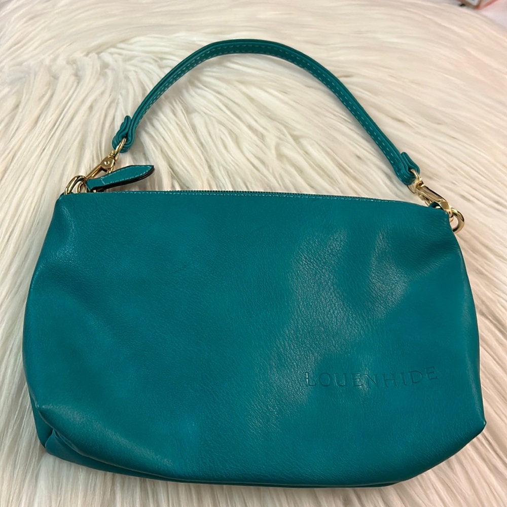 Louenhide Green Make-Up Cosmetics Purse Bag - EUC